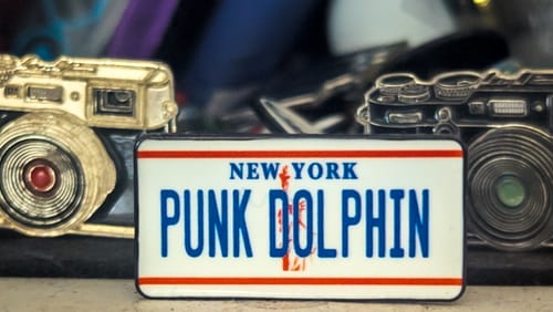 Customer photo review of New York White License Plate Enamel Pin