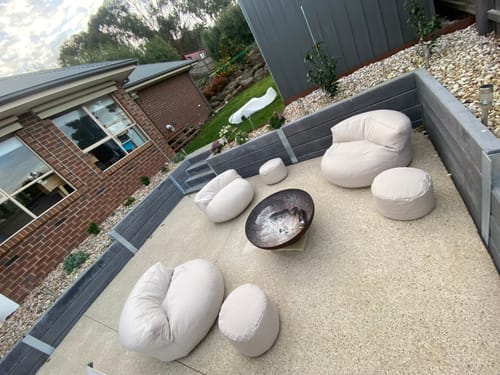 Customer photo review of LEXIE BEAN BAG - OUTDOOR