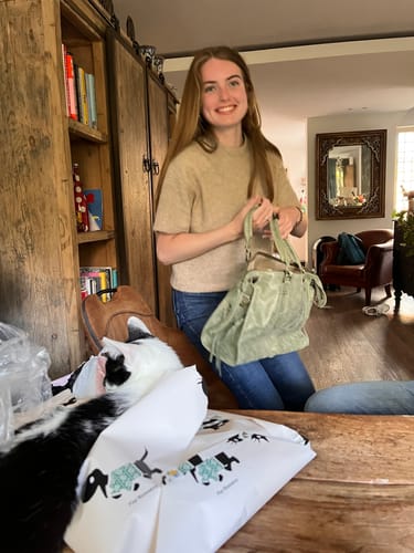 Customer photo review of It girl bag matcha