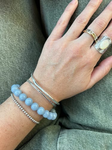 Customer photo review of Bracelet Angélite 10mm