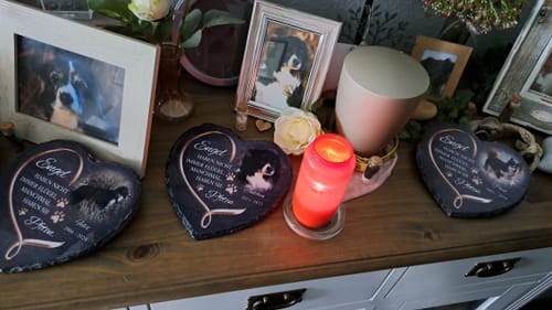 Edeltraud H. review of Engel haben Pfoten - Individuelles Schieferherz image 1 out of 1