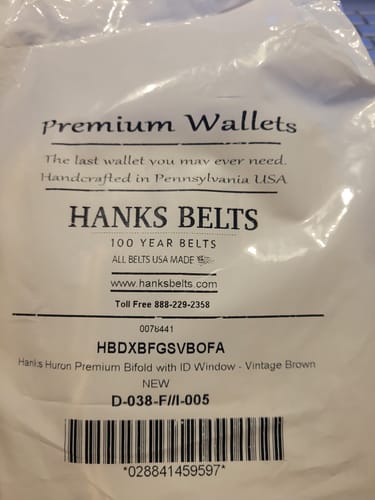 Customer photo review of Huron Premium Bifold with ID Window