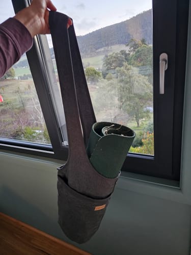 Customer photo review of Hemp Yoga Tote Bag