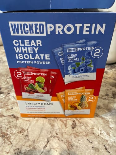 Customer photo review of WICKED Protein CL-BR-TP Powder Sampler (IN STOCK)