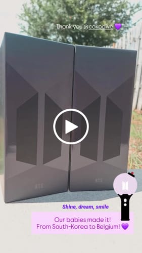 Customer video review of BTS - OFFICIAL LIGHT STICK MAP OF THE SOUL Special Edition