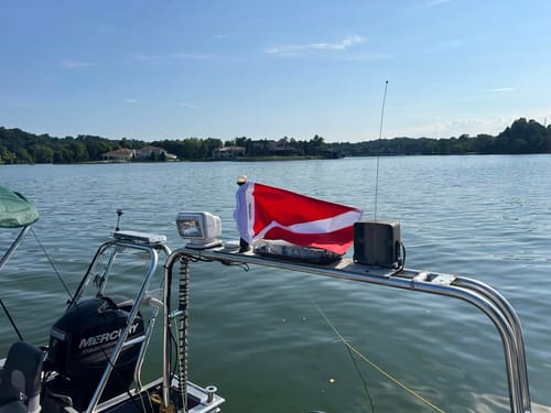Customer photo review of Diver Down Flag
