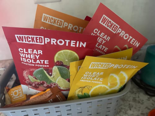 Customer photo review of WICKED Protein Powder Sampler Bundle Deal (IN STOCK)