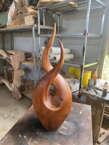 Customer photo review of Rustic Abstract Sculpture For Outdoor Garden
