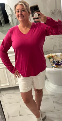 Customer photo review of Millie Long Sleeve • Final Sale Deals! - Berry Punch