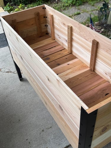Customer photo review of 18" x 48" Raised Garden Bed - 30" TALL