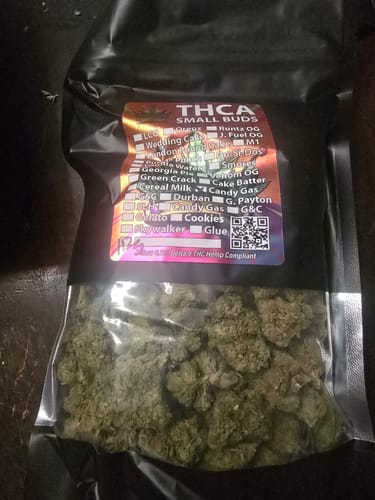 Customer photo review of Candy Gas THCA Flower