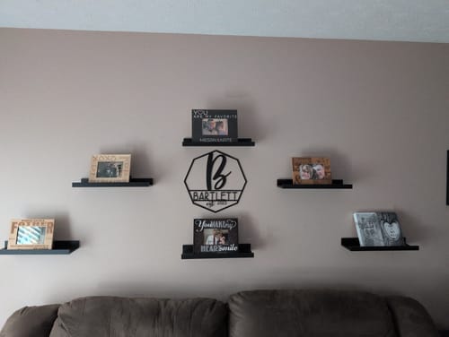 Customer photo review of Ashton Monogram - 2 Sizes - Personalized Last Name Metal Signs