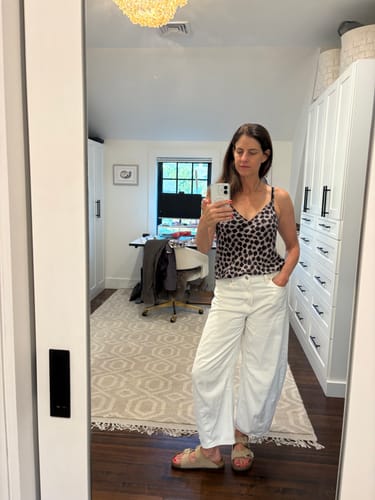 Customer photo review of Lisey Cami - Washable Silk :: Sahara Print