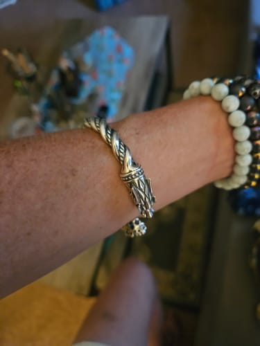 Customer photo review of The Pledge - Fenrir - Sterling Silver Allegiance Bracelet