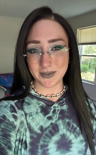 Customer photo review of Sensationnel Bare Lace Glueless Human Hair Blend 100% Full Lace Wig - FULL LACE UNIT 1