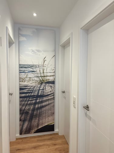 Customer photo review of Leinwandbild | Sandstrand und Düne | Schmal
