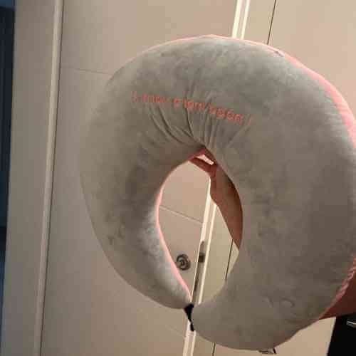 Customer photo review of Chubby Doctor – The Posture Pillow for Crocheters