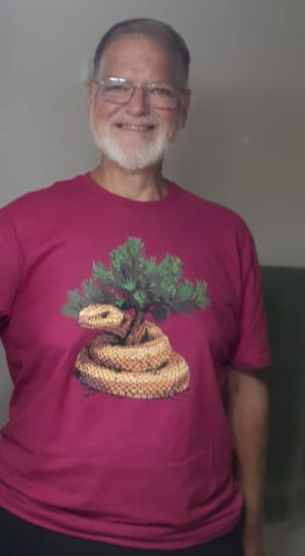 Customer photo review of Snake Tree Hugger T-Shirt