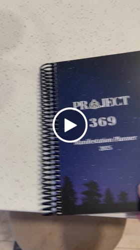 Customer video review of Project 369 - Manifestation Planner 2025