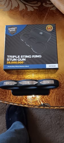 Customer photo review of Streetwise Black TRIPLE Sting Ring