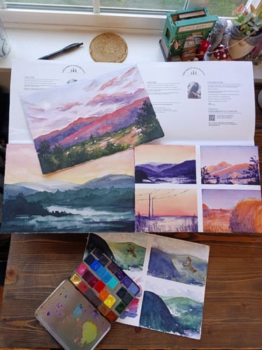 Customer photo review of HANDMADE WATERCOLOR PAPER BLOCKS - PRE ORDER