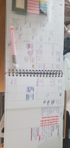 Customer photo review of Vertical Week + Month Planner, 2025-2026 | Bless Your Heart