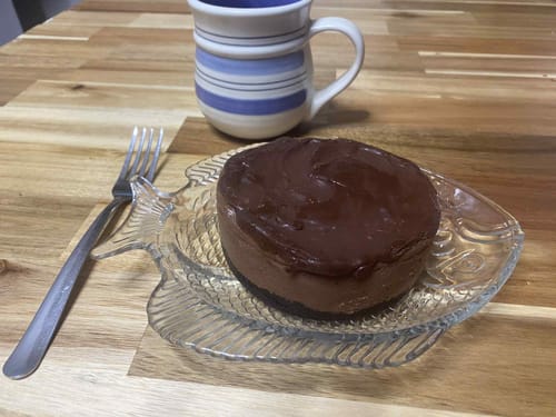 Customer photo review of Chocolate Mini Cheesecake