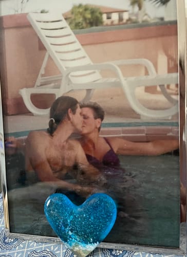 Customer photo review of Fused Pocket Heart, Beachy