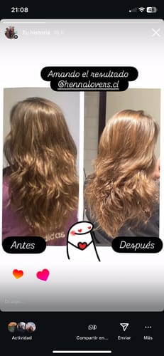 Customer photo review of Tratamiento Capilar Polvo de Cassia (Henna Neutra)