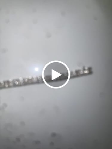 Customer video review of 2.75 CARAT NATURAL DIAMONDS STERLING SILVER 32.60 GRAMS 8.50 INCHES 5 MM FANOOK DIAMOND BRACELET