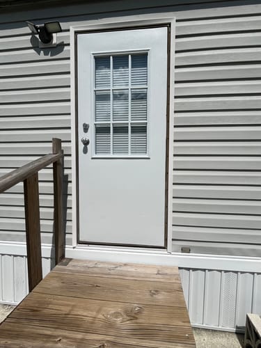 Customer photo review of Clear 9 Lite Glass and Frame Kit (Half Lite)