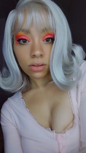 Customer photo review of Sensationnel Butta HD Lace Front Wig - 90's Bangs Unit 907