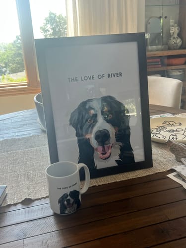 Customer photo review of Modern Pet Portrait - One Pet