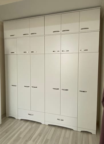 Customer photo review of Rani BA132 Gardırop Üst Modülü 6 Kapaklı Çok Amaçlı Dolap Beyaz