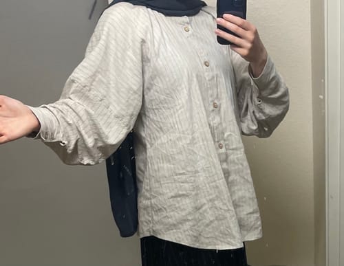 Customer photo review of Duqian 度阡 Wandering Country Fields Modernized Ming Dynasty Yuanling Ao Coat