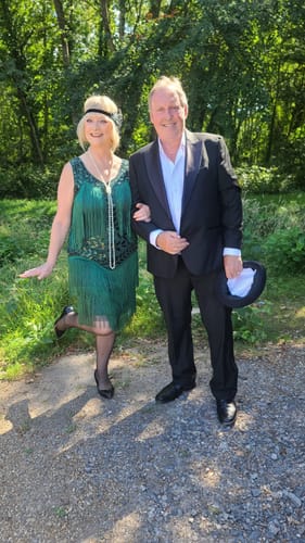 Jan K. review of Aletta Plus Size Flapper Dress - Green image 1 out of 1