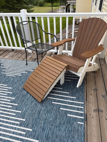 Customer photo review of DURAWEATHER POLY® Folding Ottoman Footrest - Ships Fully Assembled