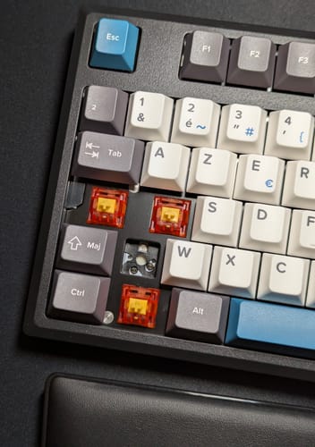 Customer photo review of KEYGEEK Y2 LINEAR SWITCH FACTORY LUBED (10PCS)