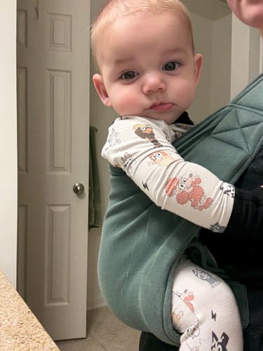 Customer photo review of Haven Baby Carrier