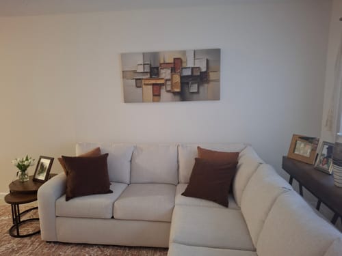 Customer photo review of Shape Pattern Minimalist Abstract Wall Art