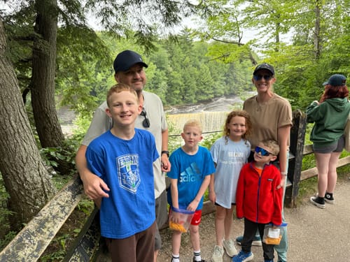 Customer photo review of The Frame Tall Tee - Latte