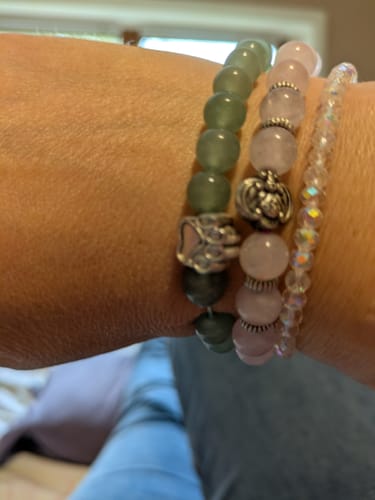 Customer photo review of Pfotenarmband - Jade
