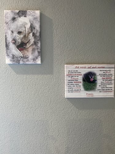 undefined review of Ich warte auf dich - Individuelle Leinwand image 1 out of 1