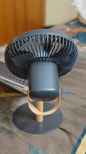 Customer photo review of LIT v2 | All Day Wireless™ Rechargeable Table Fan with Mood Light