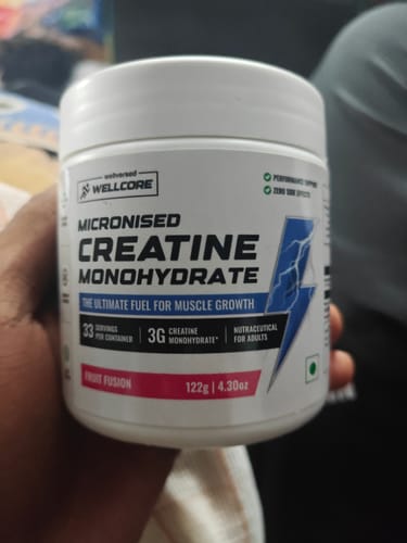Customer photo review of Wellcore - Pure Micronised Creatine Monohydrate (122g, 33 Servings) Fruit Fusion