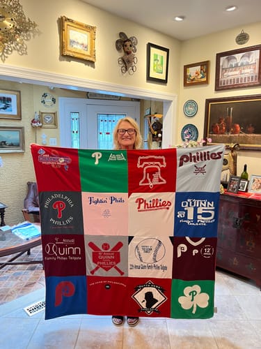 Customer photo review of Premium T Shirt Quilt