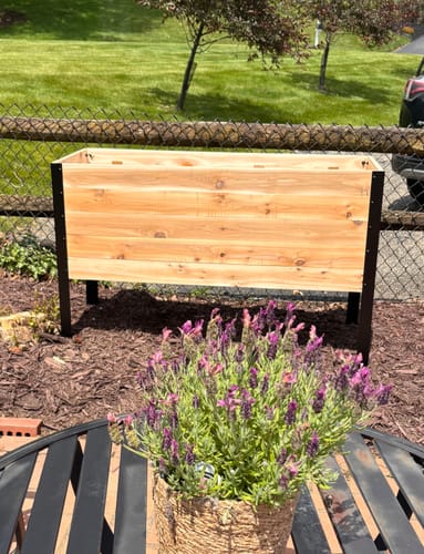 Customer photo review of 18" x 48" Raised Garden Bed - 30" TALL