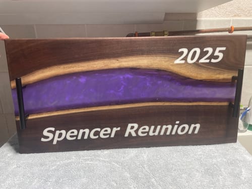 Customer photo review of 18x12x2" Silicone Mold For Epoxy Resin - Charcuterie Board Form