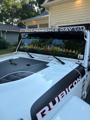 Customer photo review of Aerolidz Dual Row Clear Light Bar Cover - 52” LED Silencer