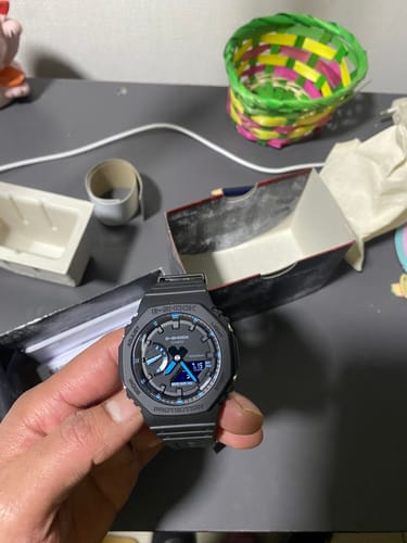 Customer photo review of Reloj Casio G-Shock Royal Oak "Casioak" GA-2100-1A2 NEON ACCENT Negro